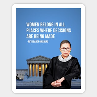 RBG Ruth Bader Ginsburg Sticker